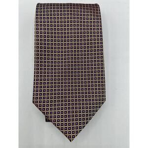 ENZIO Geometric Multicolor Silk Necktie Made In Italy‎